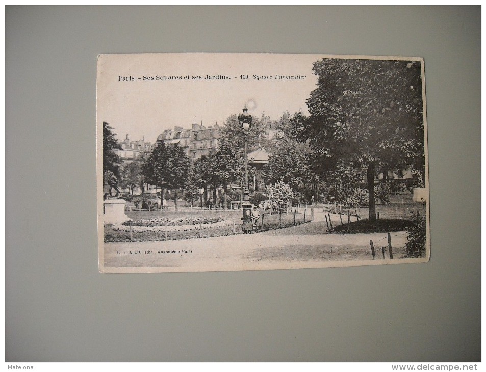 PARIS SES SQUARES ET SES JARDINS 100 SQUARE PARMENTIER - Arrondissement: 11