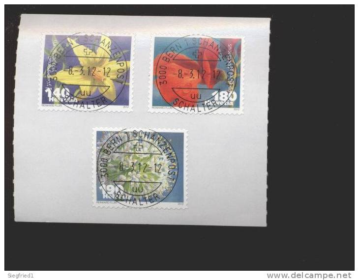 Schweiz  Gestempelt   2239 - 2241 Gemüse Selbstklebend Auf Folie Neuheiten 2012 - Used Stamps