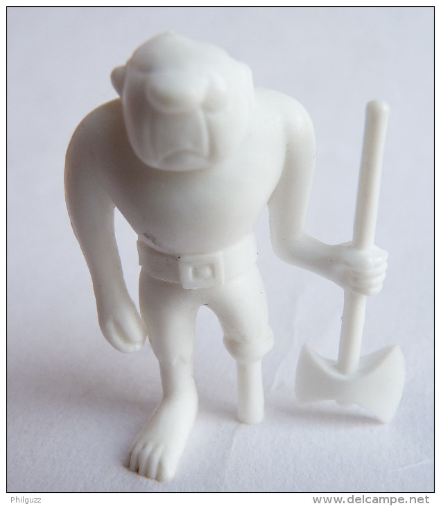 RARE FIGURINE PUBLICITAIRE DUNKIN ESPAGNOLE VIC LE VIKING A14 Monochrome Blanc - Pas Wiko Boomer - Autres & Non Classés