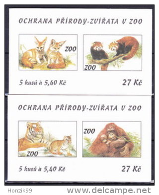 ** Tchéque République 2001 Mi 299-302 MH (carnet ZS 88-89), (MNH) - Nuevos