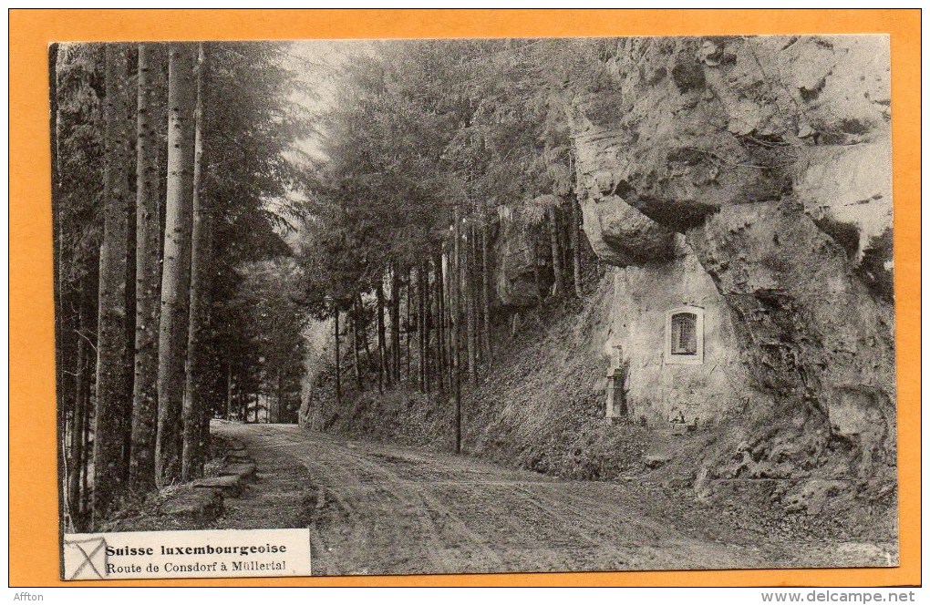 Route De Consdorf Petite Suisse 1905 Luxembourg Postcard - Müllerthal