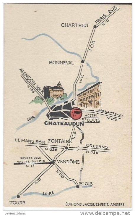 Menu /Déjeuner/ Crédit Mutuel Du Dunois/ Banque Française De L´agriculture/ Chateaudun/ 1957    MENU127 - Menus