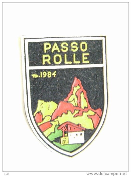 PASSO ROLLE RIFUGIO   VECCHIA  PATCH - TOPPA   TELA  PANNO TESSUTO GOMMA - Patches