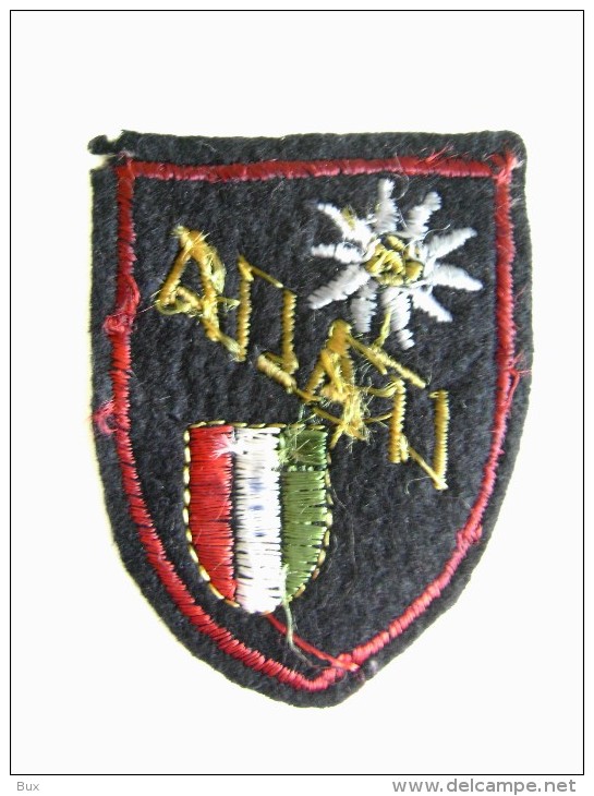 ITALIA STELLA  ALPINA   VECCHIA  PATCH - TOPPA   TELA  PANNO TESSUTO - Ecussons Tissu