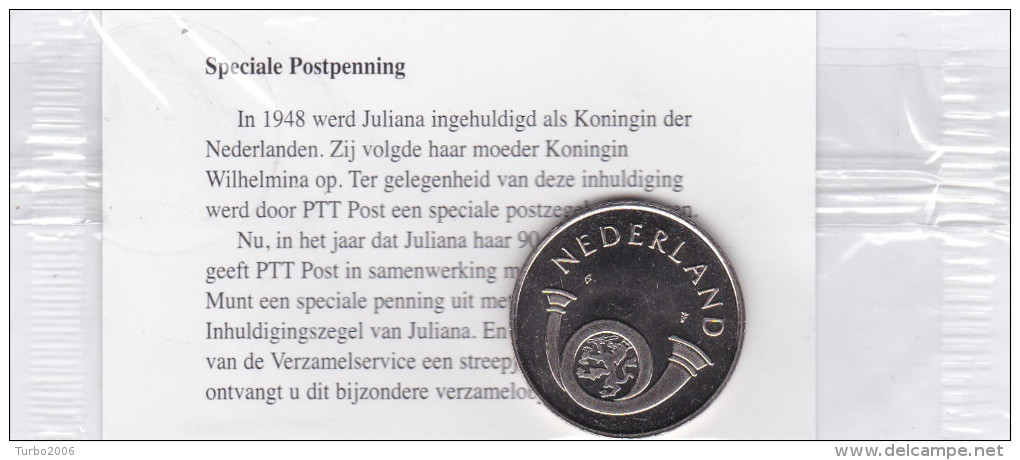 Nederland 1999 Speciale Postpenning Ter Gelegenheid Inhuldiging Koningin Juliana 1948 - Andere & Zonder Classificatie