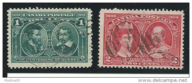 CANADA : Obl., N°86/7, TB - Used Stamps