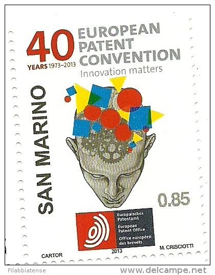 2013 - 2400 Brevetti Europei     ++++++++ - Unused Stamps