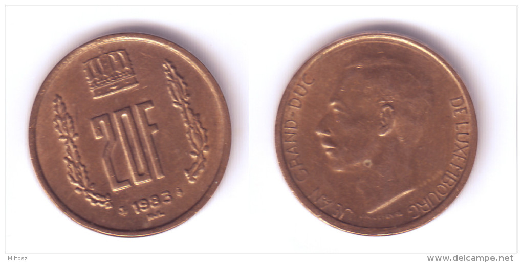 Luxembourg 20 Francs 1983 - Luxemburgo