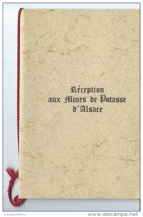 Réception/ Mines De Potasse D´Alsace/Restaurant Et Caveau Du Théatre / Mulhouse/ Années 1950   MENU129 - Menus