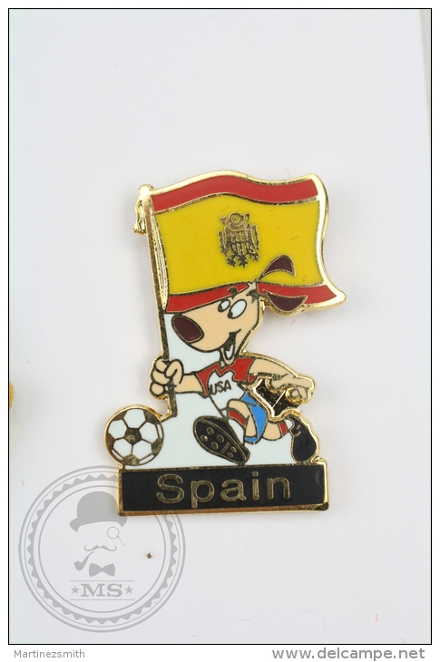 1994 FIFA World Cup Striker Mascot - Spain Flag - Pin Badge #PLS - Fussball