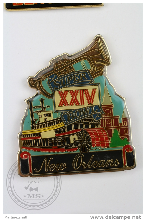Super XXIV Bowl, New Orleans - Pin Badge #PLS - Fútbol