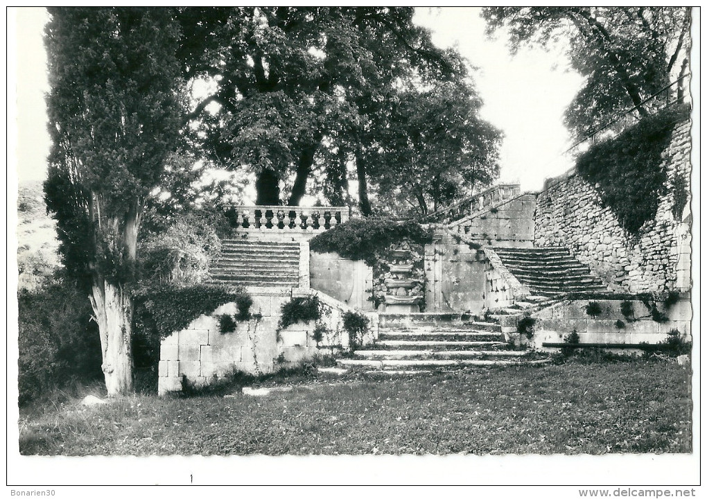 CPSM 84 BONNIEUX ESCALIER DU  CHATEAU PEU COURANTE - Bonnieux