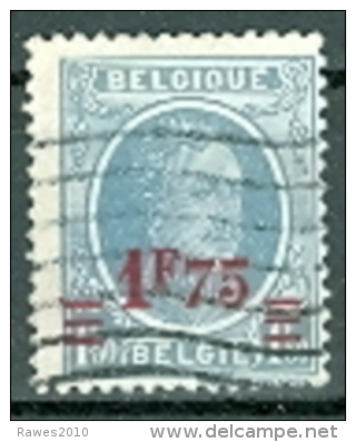 Belgien 1927 1,75 F. Auf 1,50 F.. Gest. König Albert I. - 1893-1900 Schmaler Bart