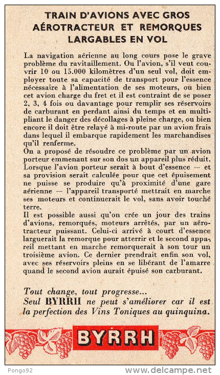 5 fiches émises par BYRRH, regards sur l'avenir, pas tombés trop loin ces illustrateurs !! (44.13)