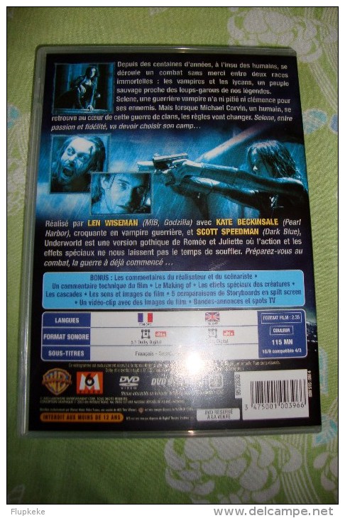 Dvd Zone 2 Underworld Edition Double Dvd  Vostfr + Vfr - Horror