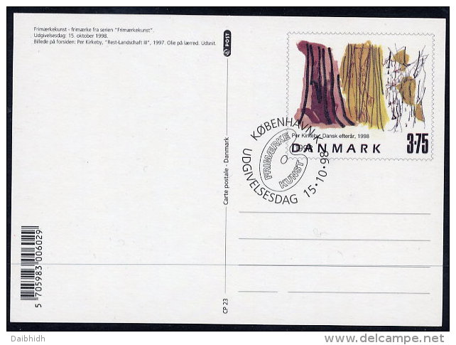 DENMARK 1998 Contemporary Art  Postal Stationery Card, Cancelled.  Nr. CP23 - Entiers Postaux