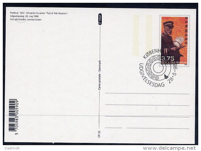 DENMARK 1998 Postal Museum  Postal Stationery Card, Cancelled.  Nr. CP22 - Ganzsachen