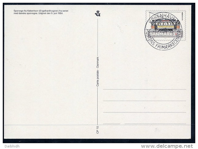 DENMARK 1994 Tramcars Postal Stationery Card, Cancelled.  Nr. CP10 - Ganzsachen