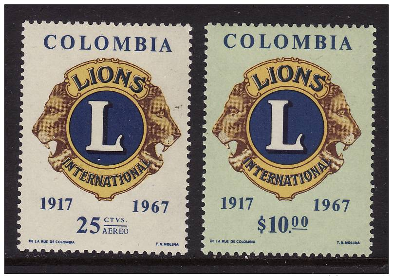 Colombia #770, C492 Mint NH ** Lions International - Colombia