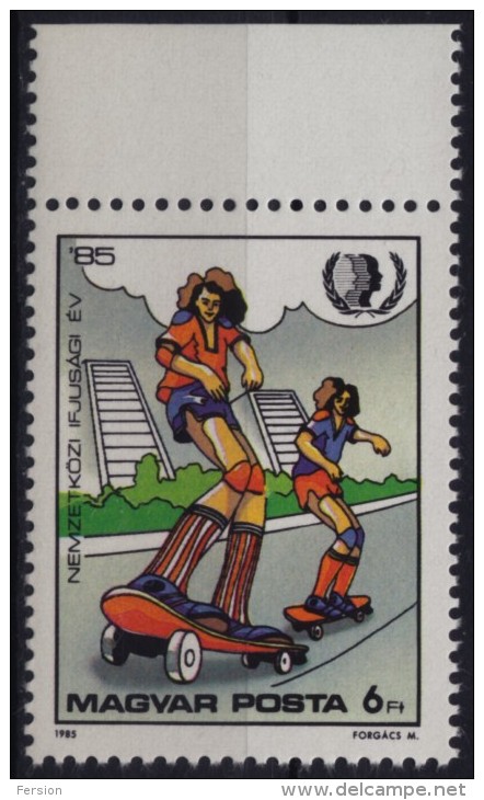 Skateboard Skateboarding - Extreme Sports - 1985 Hungary - MNH - Skateboard