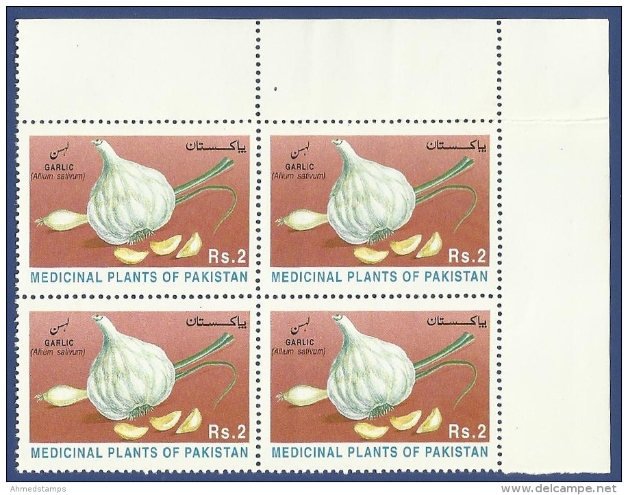 PAKISTAN 1997 MHN S.G 1026 MEDICINAL PLANT PLANTS GARLIC LASHSAN HEALTH - Pakistan