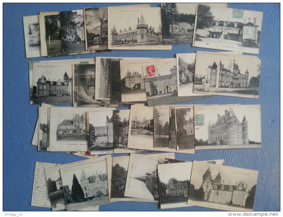 CP Carte Postale LOT 50 Cartes Nièvre Châteaux 1900-1920 (T27) - 5 - 99 Cartoline