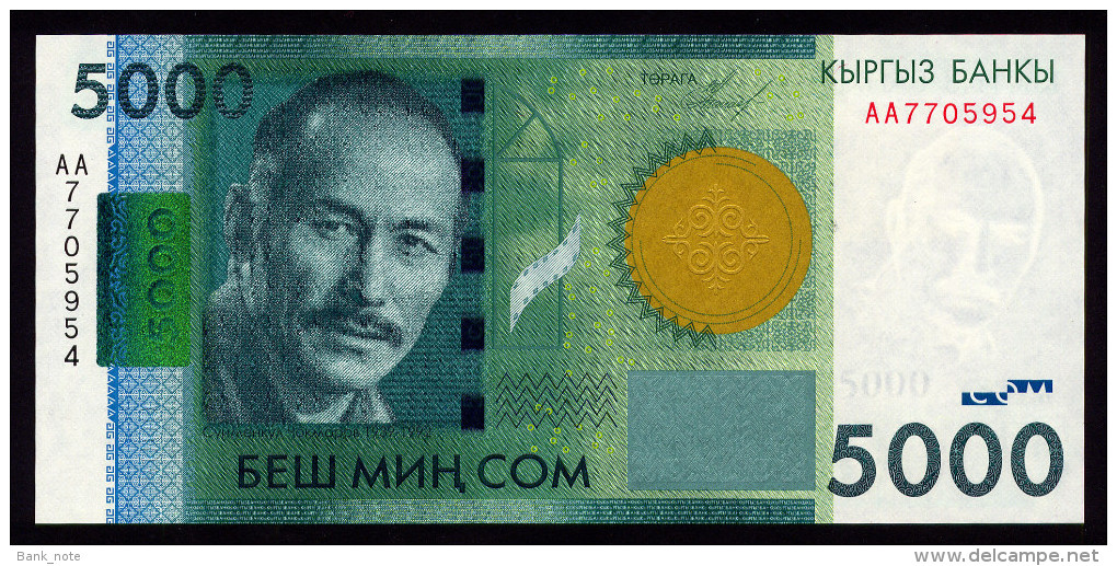 KYRGYZSTAN 5000 SOM 2009 Pick 30 Unc - Kirghizistan