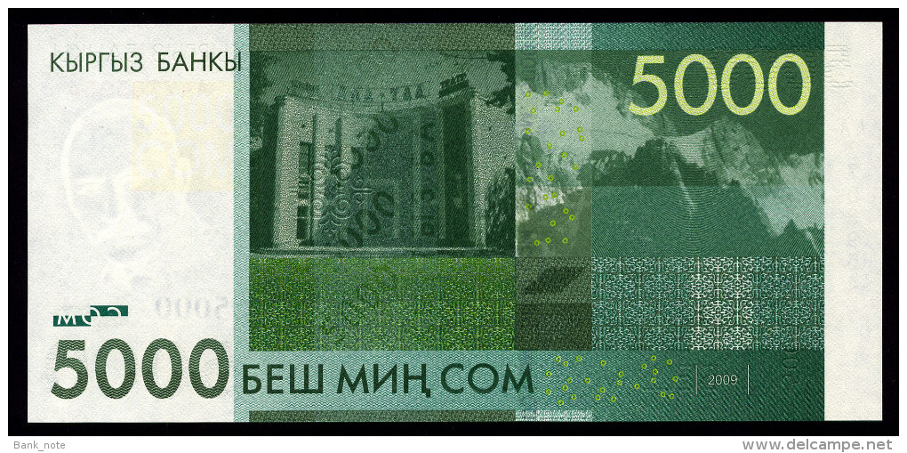 KYRGYZSTAN 5000 SOM 2009 Pick 30 Unc - Kirghizistan