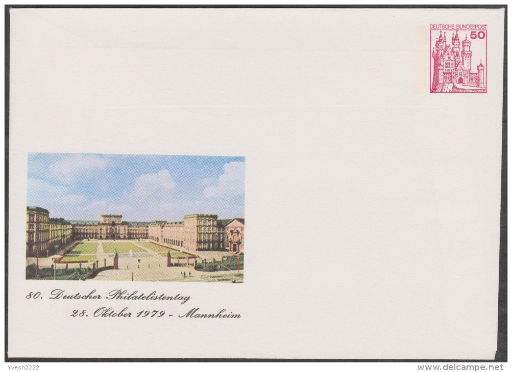 Allemagne 1979. Privatganzsache, Entier Postal Timbré Sur Commande. Philatelistentag Mannheim - Private Covers - Mint