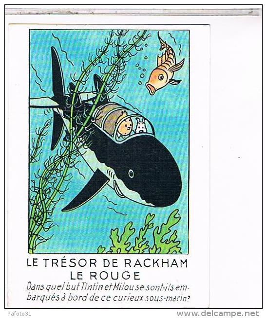 CPM    AVENTURES DE TINTIN    LE TRESOR DE RACKHAM LE ROUGE                                CE325 - Comics