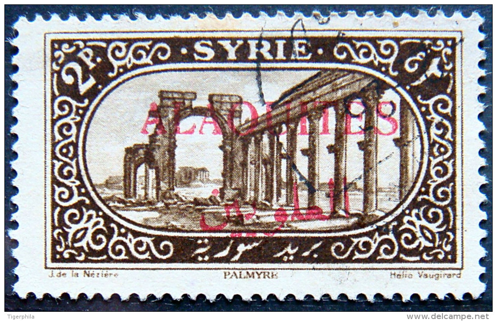 ALAOUITES 1925 2p Palmyra View USED Scott32 CV$3 - Usados