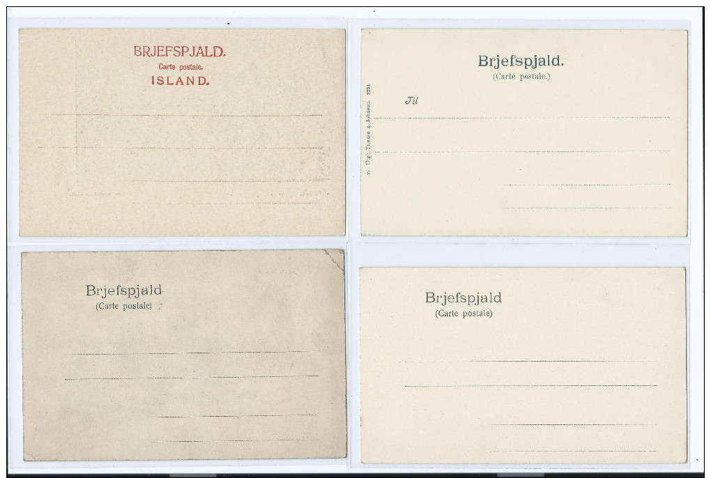 4 CARTES ISLANDE SEYDISFJORDUR SEYDISFIRDI SEYDISFJORDR 2 Scans (R2 FREE SHIPPING REGISTERED) - Islande