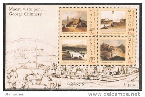 1994 Macau/Macao Stamps S/s-Macau Seen By George Chinnery Scenery Painting Ship Architecture - Neufs