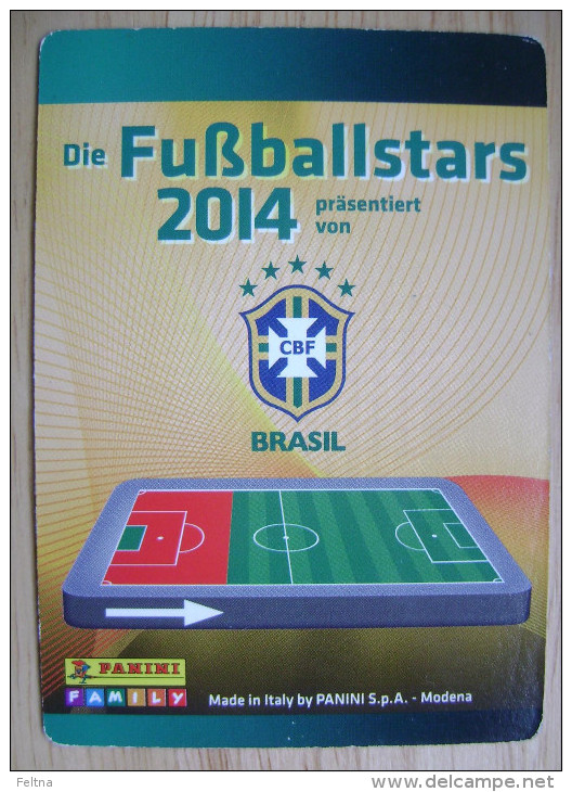 2014 PANINI CARD (NOT STICKER) FIFA SOCCER WORLD CUP DAVID LUIZ BRASIL - Other & Unclassified