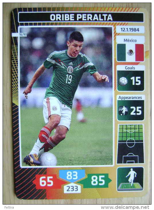 2014 PANINI CARD (NOT STICKER) FIFA SOCCER WORLD CUP ORIBE PERALTA MEXICO - Andere & Zonder Classificatie