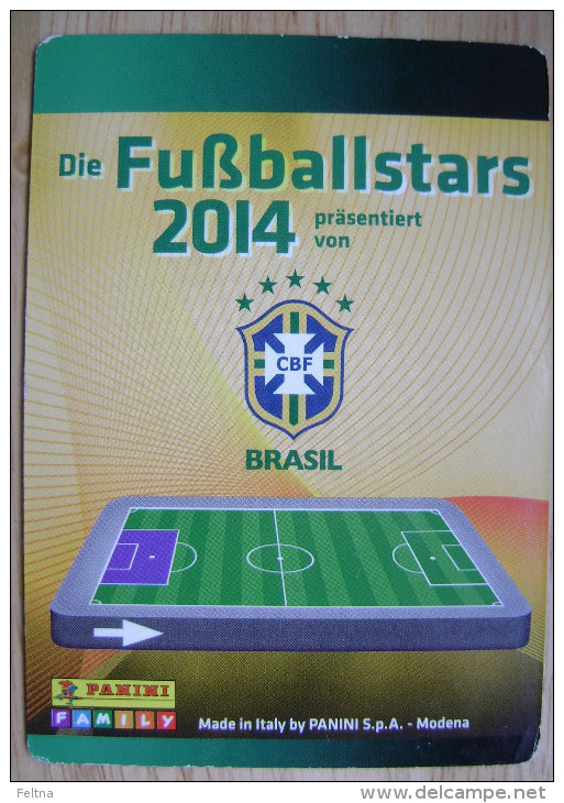 2014 PANINI CARD (NOT STICKER) FIFA SOCCER WORLD CUP JULIO CESAR BRASIL - Andere & Zonder Classificatie