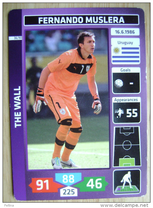 2014 PANINI CARD (NOT STICKER) FIFA SOCCER WORLD CUP FERNANDO MUSLERA URUGUAY - Other & Unclassified