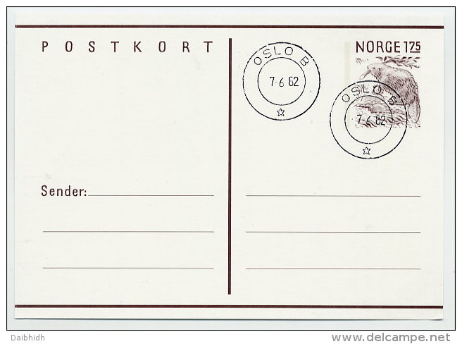 NORWAY 1982 1.75 Postal Stationery Card, Cancelled.  Michel P182 - Entiers Postaux