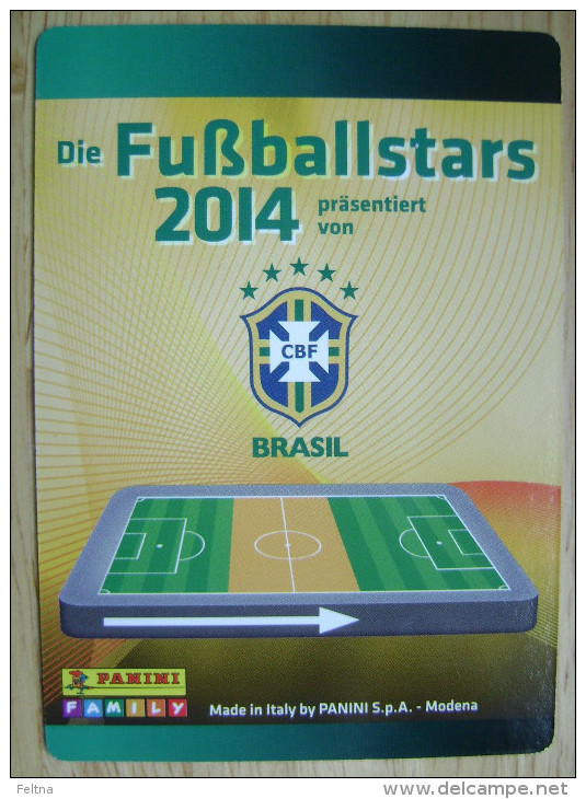 2014 PANINI CARD (NOT STICKER) FIFA SOCCER WORLD CUP ALEX SONG CAMEROUN - Other & Unclassified