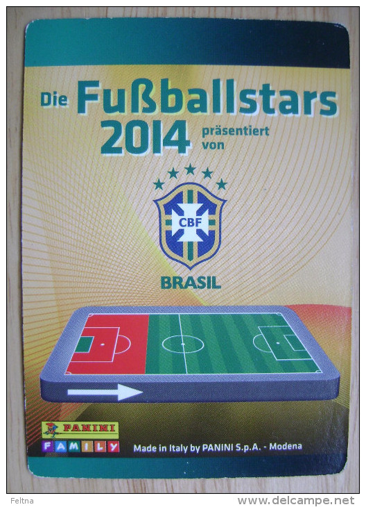 2014 PANINI CARD (NOT STICKER) FIFA SOCCER WORLD CUP DANTE BRASIL - Other & Unclassified