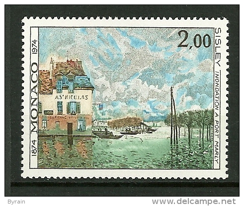 MONACO 1974    N° 972      Inondation à Port Marly Par Alfred Sisley         NEUF - Unused Stamps