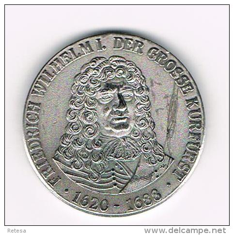 ¨ PENNING  FRIEDRICH WILHELM I DER GROSSE KURFURST 1620-1688 - Monete Allungate (penny Souvenirs)