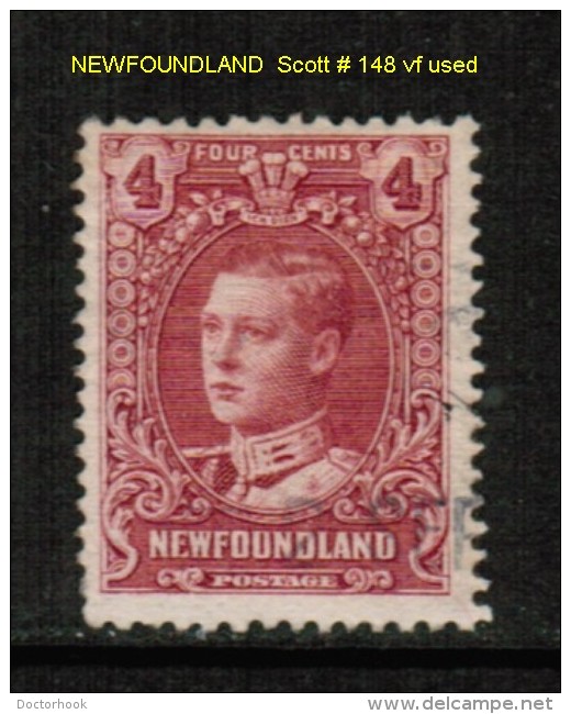 NEWFOUNDLAND    Scott  # 148 VF USED - 1908-1947