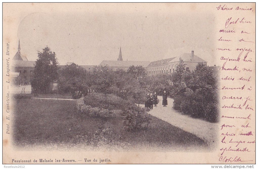 MELSELE LEZ-ANVERS : Pensionnat Pour Demoiselles - Vue Du Jardin - Beveren-Waas