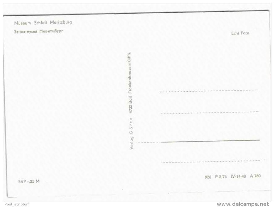 Allemagne - Museum Schloss Moritzburg (Falte In Der Mitte) - Moritzburg
