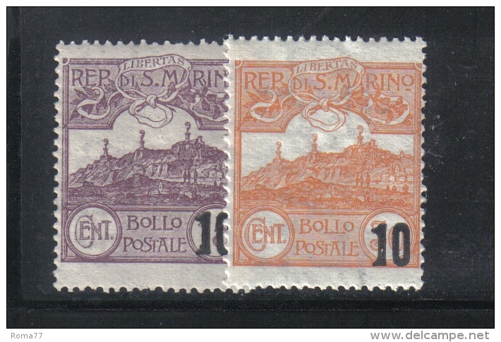 W2149 - SAN MARINO 1941 , Serie N. 213/214 *** MNH - Ungebraucht