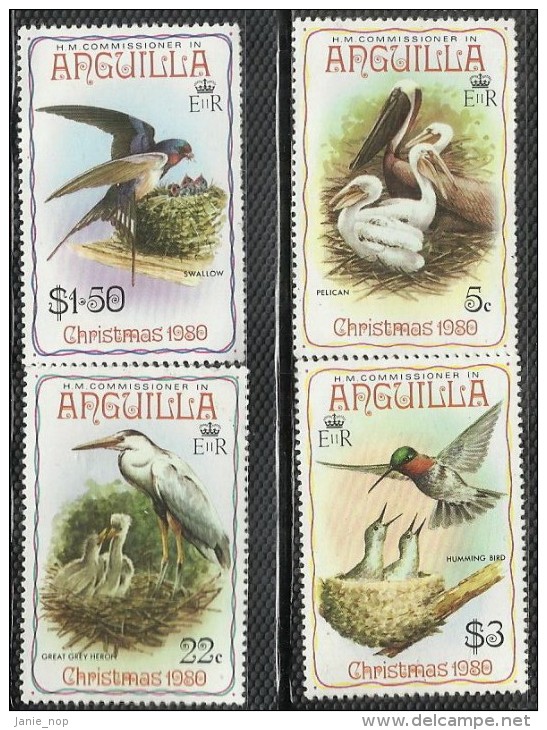 Anguilla 1980 Christmas, Birds MNH - Anguilla (1968-...)