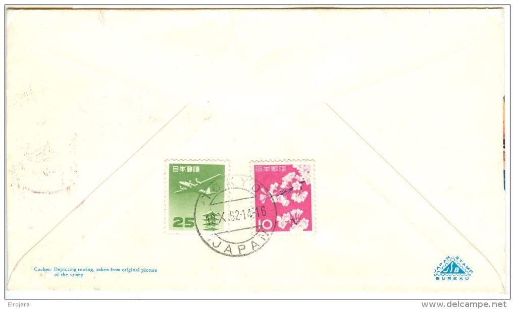 JAPAN First Day Cover With Airmail To Germany Basketball, Rowing And Fencing - Summer 1964: Tokyo