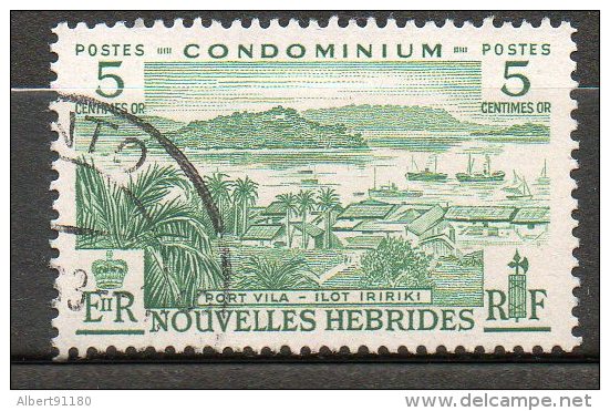 N HEBRIDES 5c Vert 1957 N°175 - Usati