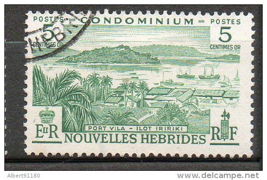 N HEBRIDES 5c Vert 1957 N°175 - Oblitérés